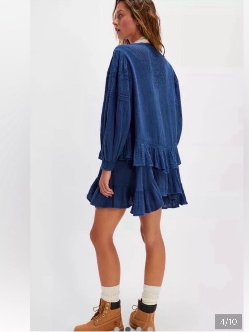 Free People boho tiered dress  size small NWOT - Picture 4 of 10